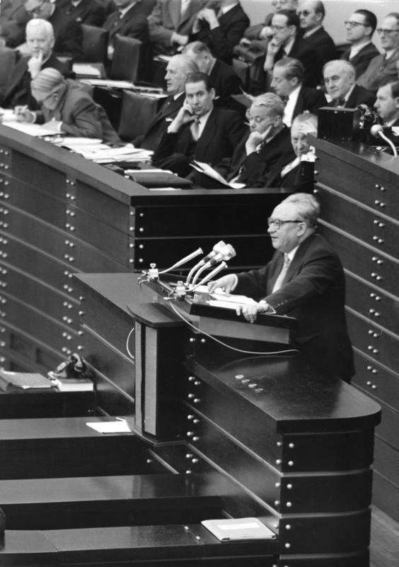 Bonn, Bundestag, Pariser Verträge, Ollenhauer